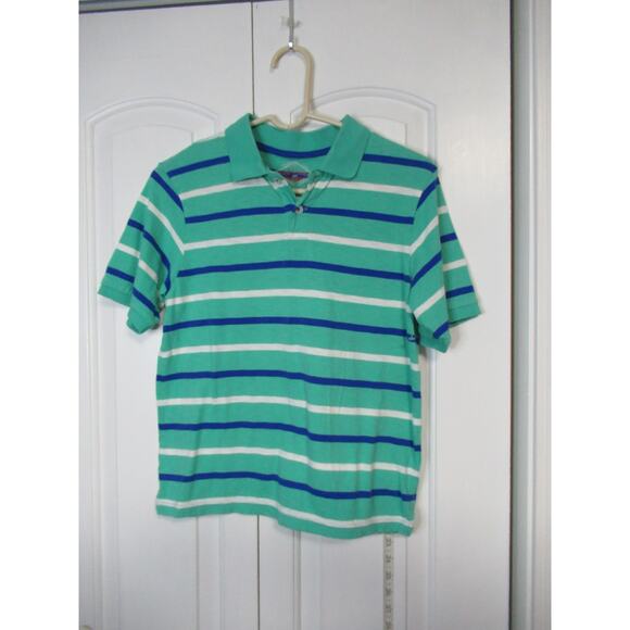 Red Camel Other - Green White Blue Striped collared shirt